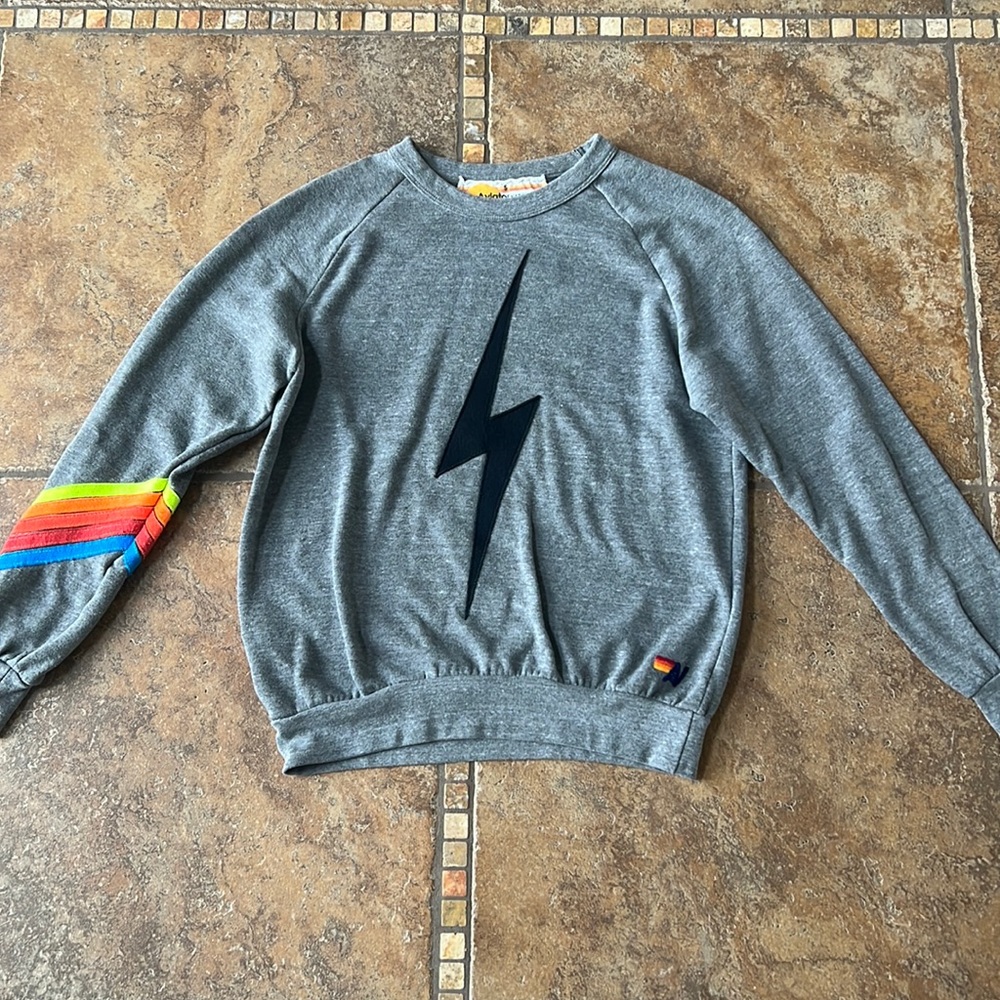 Women’s gray Aviator Nation sweatshirt in Small